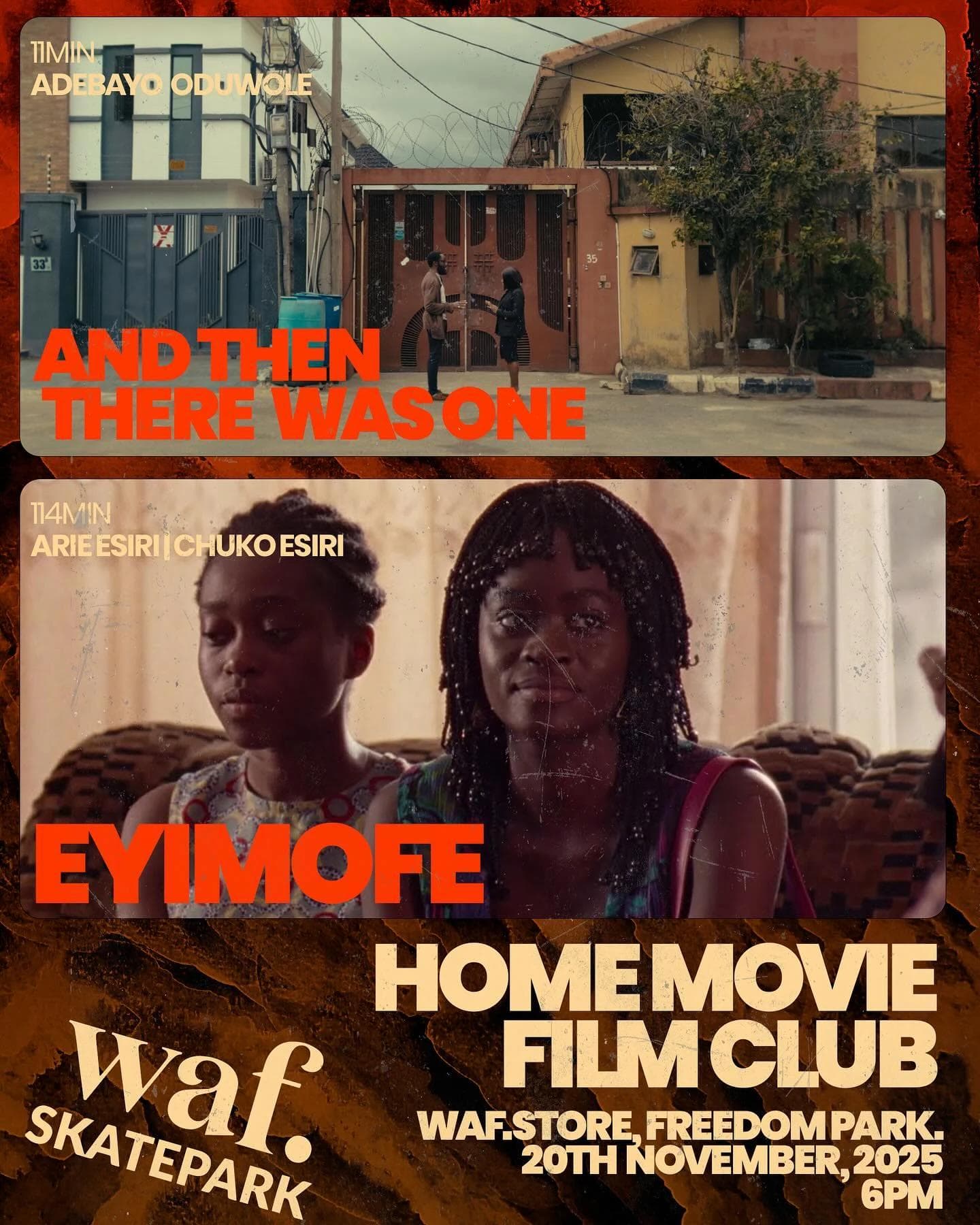 November 2025 screening poster